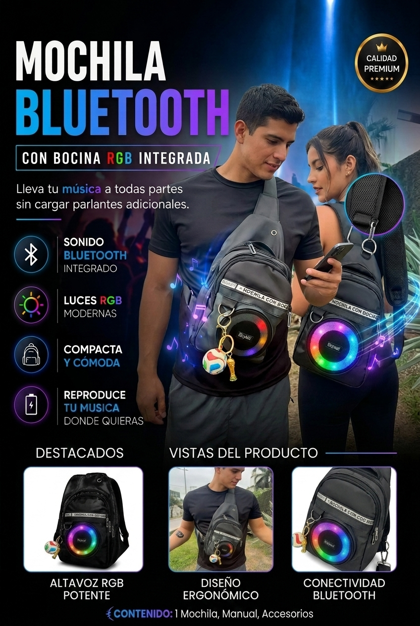 Mochila Bluetooth
